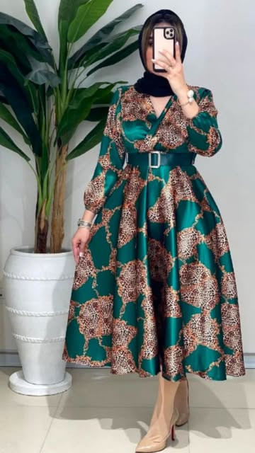 ساتن پلنگی سبز