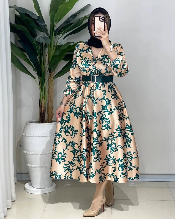 ساتن کرم سبز